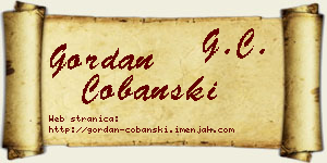 Gordan Čobanski vizit kartica